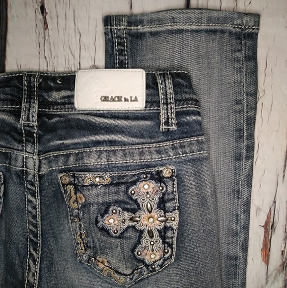 🔥Grace in LA Light Wash Jeans Size 12 Girls🔥 - Picture 8 of 8